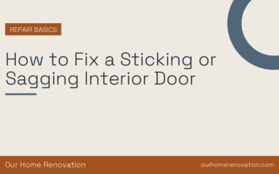 How to Fix a Sticking or Sagging Interior Door