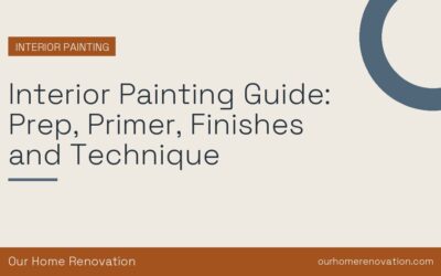 Interior Painting Guide: Prep, Primer, Finishes and Technique