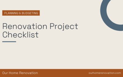 Renovation Project Checklist